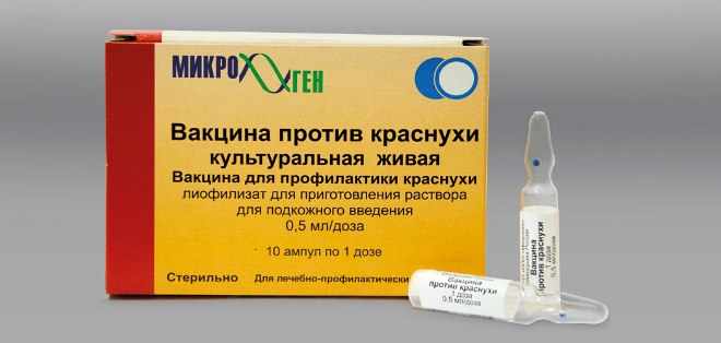 Вакцина против краснухи культуральная живая