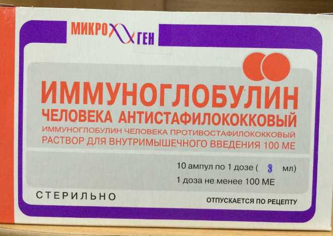Иммуноглобулин человека антистафилококковый