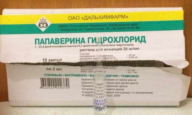 Ампулы Папаверина