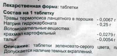 Состав термопсола
