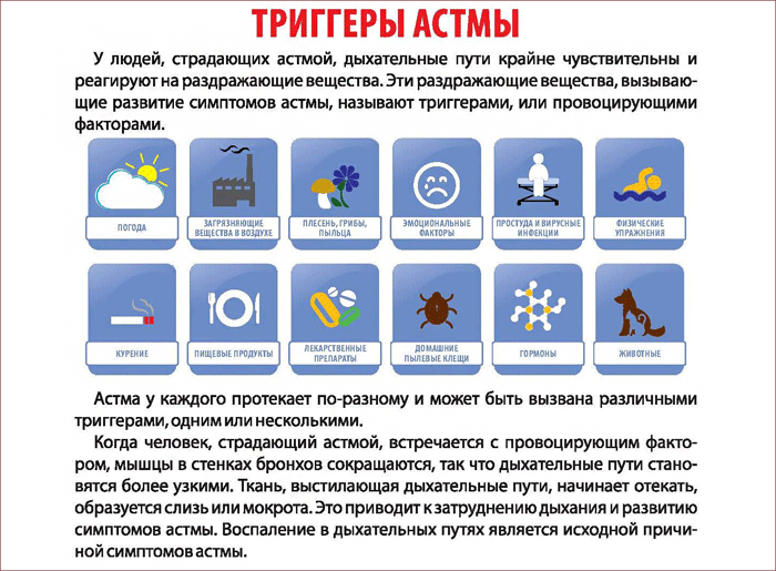 триггеры бронхиальной астмы