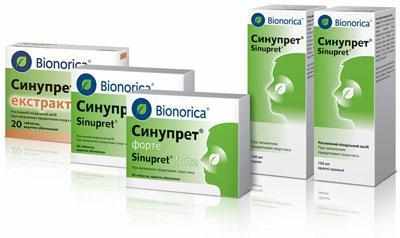 Формы синупрета