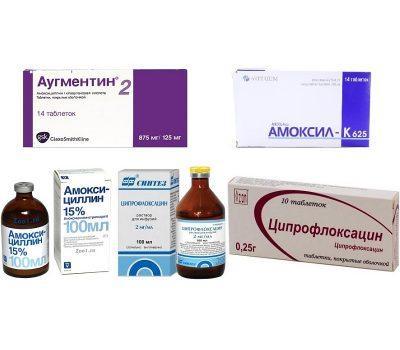 Антибиотики при отите