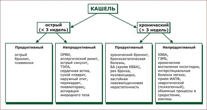 Классификация кашля