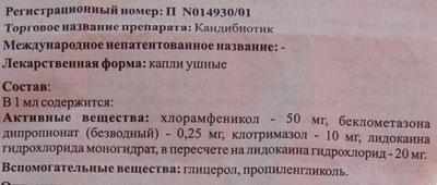 Состав препарата Кандибиотик