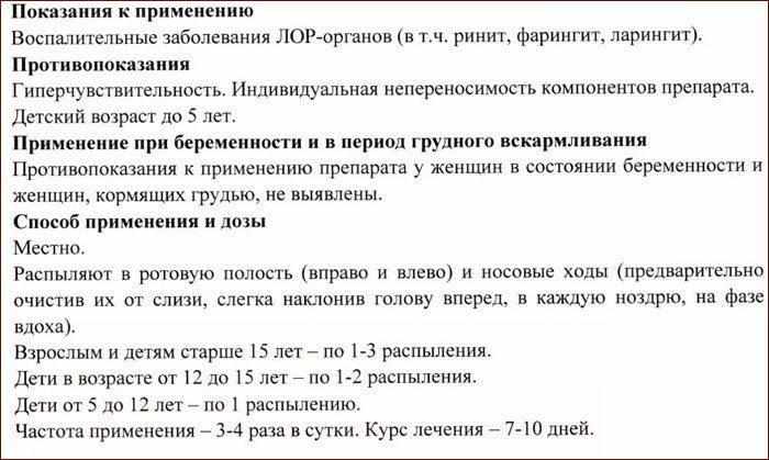 Инструкция к спрею каметон