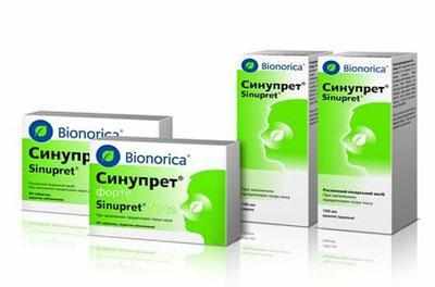 Формы препарата синупрет