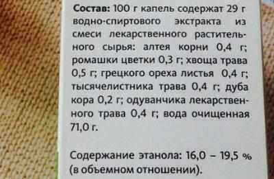 Состав тонзилгона