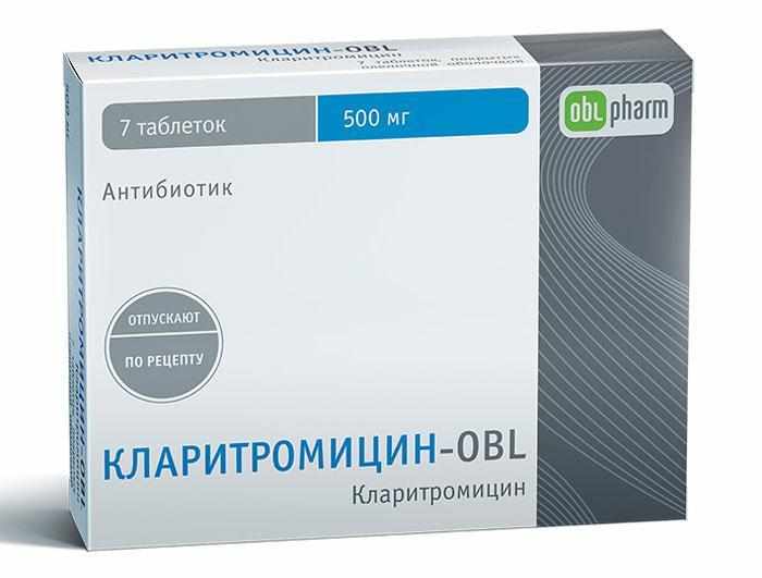 Антибиотик Кларитромицин