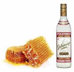 Компресс водка с мёдом