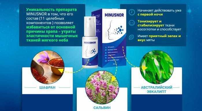 Препарат от храпа Minusnor