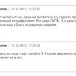 Отзыв о лечении стафилококка хлорофиллиптом